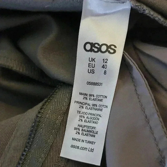 ASOS High Rise Elastic Waist Pants - Picture 9 of 9